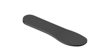 Carbon fiber half foot